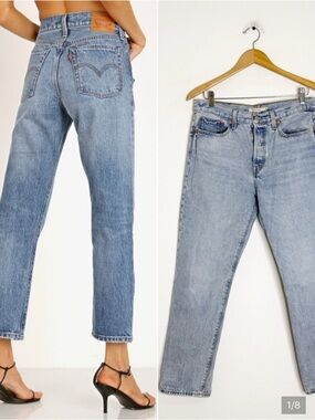 Levi’s Premium Wedgie Button Fly Classic Button Fly Straight Leg Jeans, 27